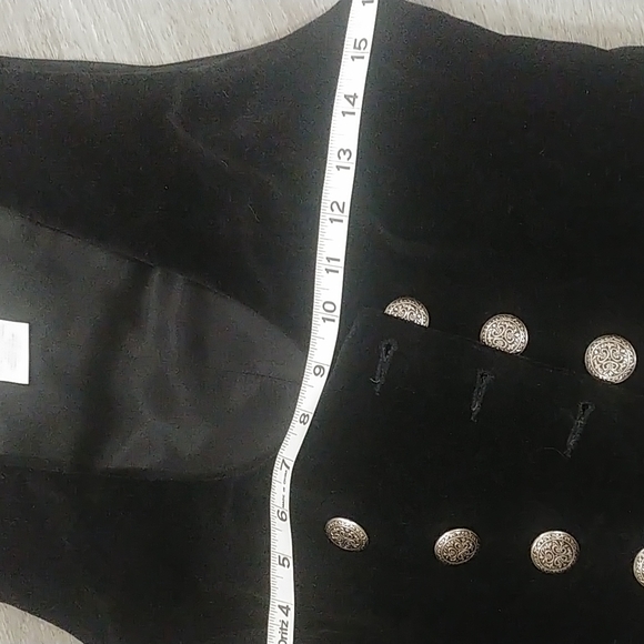 Vtg Apart Blouse & Velvet Vest - Picture 11 of 16